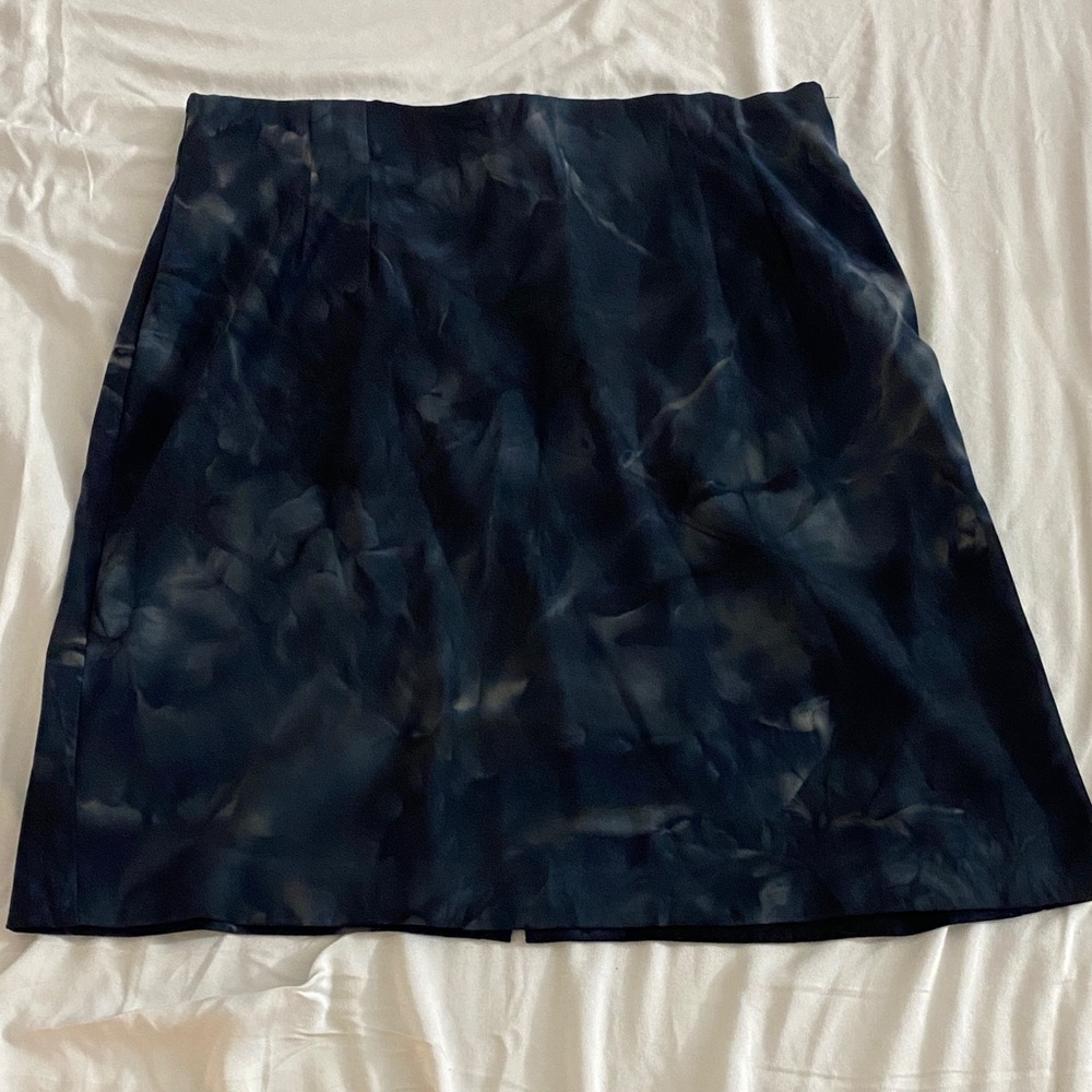Skirt navy velour